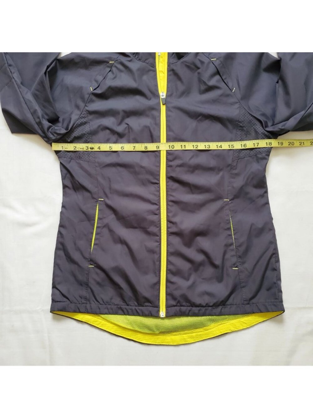 Danskin Now Women's Full Zip Vented Windbreaker Track Jacket Greystone S/CH(4-6) - Picture 14 of 16